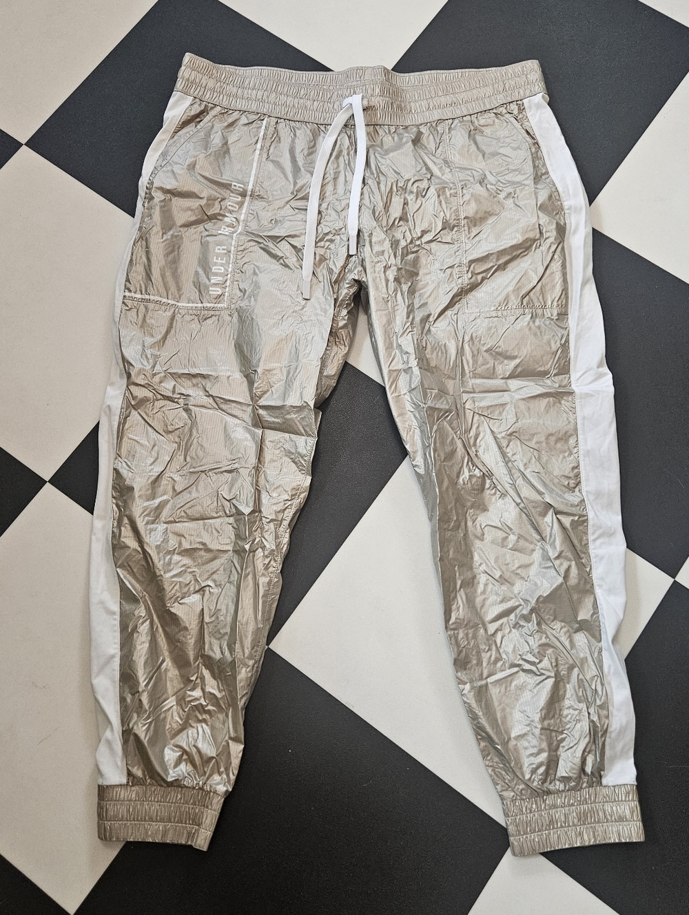 UA metallic trackies